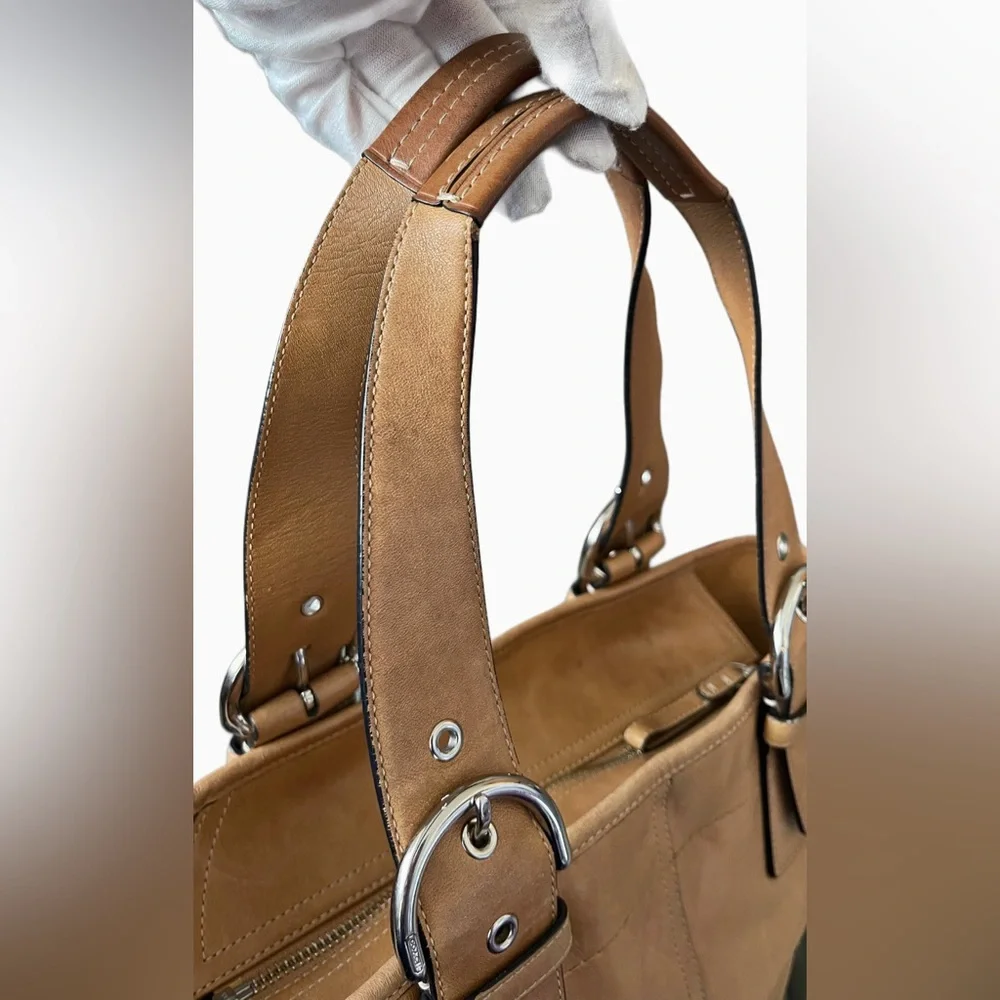 ❌SOLD❌Vintage Coach Leather Tan/Camel Color Shoulder/ Handbag - Picture 9 of 17